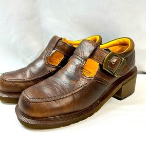 Dr. Martens Women’s UK 4 / US 6 Brown Vintage Y2K Mary Janes Chunky Heel